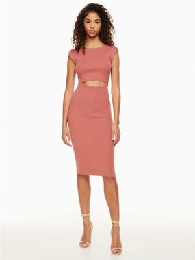 Wilfred Cutout Knit Midi Dress